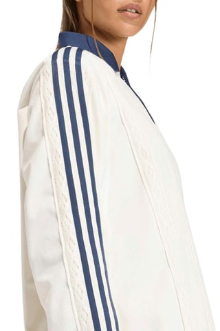 Polo oversize - Blanc et bleu marine