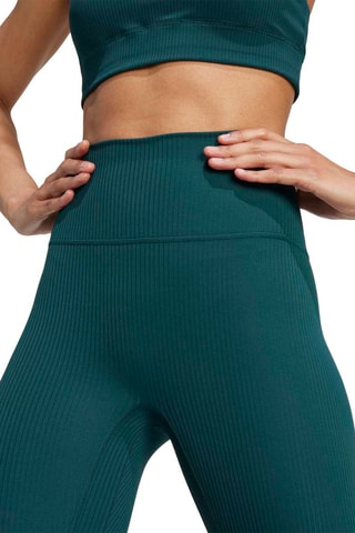 Legging d’entraînement 7/8 taille haute - Vert foncé