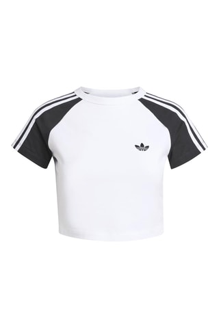 T-shirt tight Adicolor - Blanc