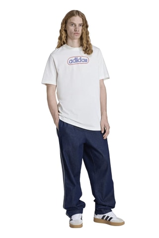 T-shirt loose Linelogo - Blanc