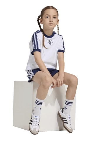 T-shirt loose et short regular Alice au pays des merveilles Disney - Blanc et bleu marine