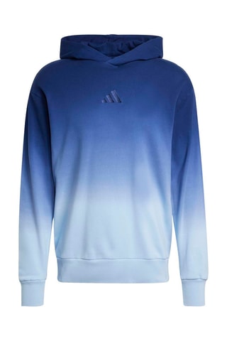 Sweat à capuche dip and dye - Bleu
