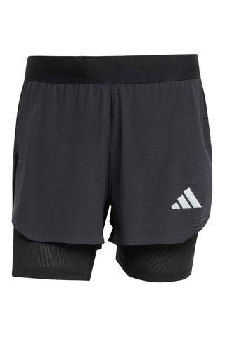 Short regular de running Adi365 - Noir