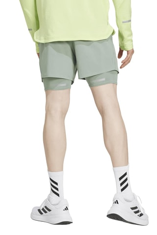 Short regular de running 2-en-1 Hivis - Vert d’eau