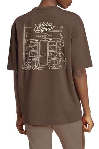 T-shirt oversize - Marron
