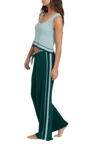 Pantalon large taille haute Summery Nights - Vert foncé - Billabong