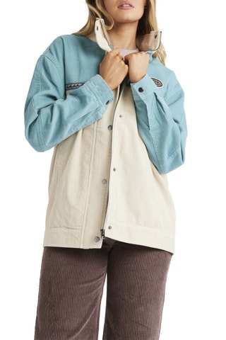 Veste en velours Set The Wave - Bleu clair et beige - Billabong