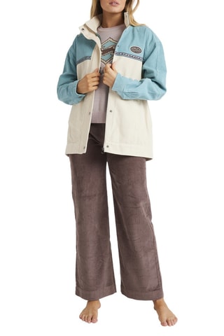 Veste en velours Set The Wave - Bleu clair et beige - Billabong