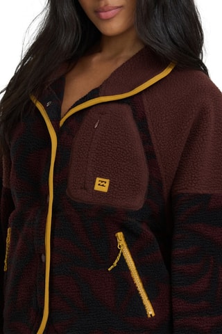 Veste polaire Popoyo Snap Up - Marron - Billabong