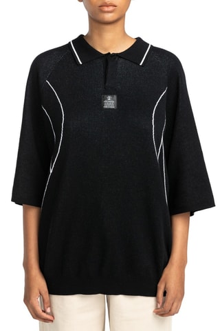 Polo regular en coton biologique Victoria Mendonca - Noir - Element
