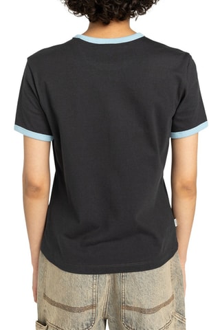 T-shirt regular en coton biologique Second Nature Ringer W - Noir - Element