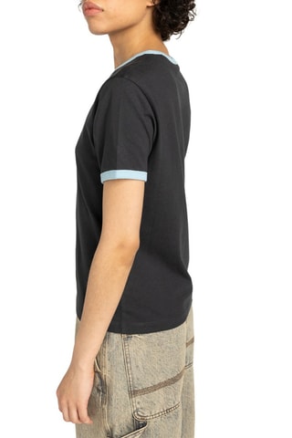 T-shirt regular en coton biologique Second Nature Ringer W - Noir - Element