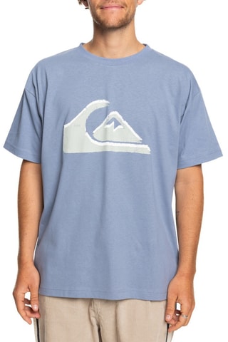 T-shirt en coton biologique Vintage Logo - Bleu clair - Quiksilver