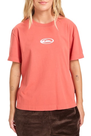 T-shirt en coton biologique Standard - Rouge - Quiksilver