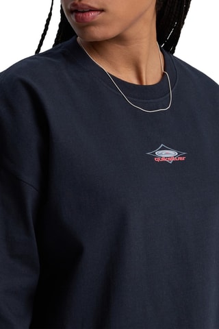 T-shirt oversize en coton biologique Archive - Noir - Quiksilver