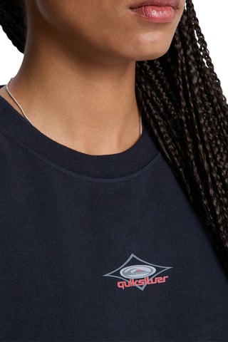 T-shirt oversize en coton biologique Archive - Noir - Quiksilver