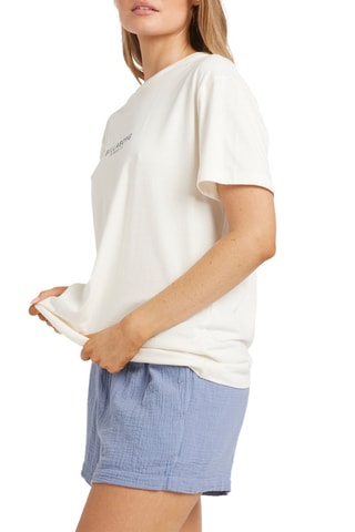 T-shirt relaxed en coton biologique Emerald Island - Blanc - Billabong