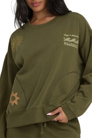 Sweat Sightseer Wave - Kaki - Billabong