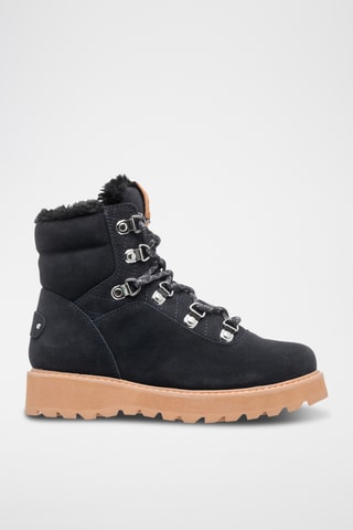 Bottines fourrées en nubuck - Noir - Roxy