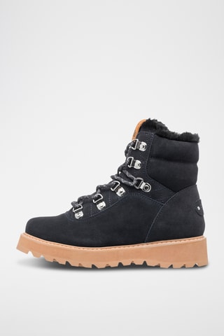 Bottines fourrées en nubuck - Noir - Roxy