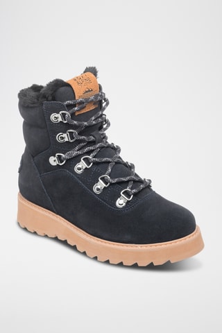 Bottines fourrées en nubuck - Noir - Roxy