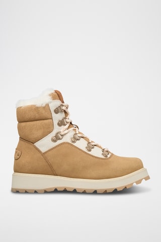Bottines fourrées en cuir - Blanc - Roxy