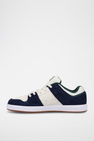 Baskets en cuir - Blanc et bleu marine - DC Shoes