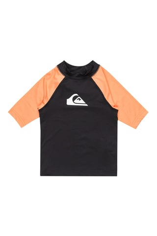 T-shirt de surf - Noir et orange - Quiksilver