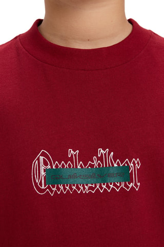 T-shirt en coton biologique - Rouge - Quiksilver