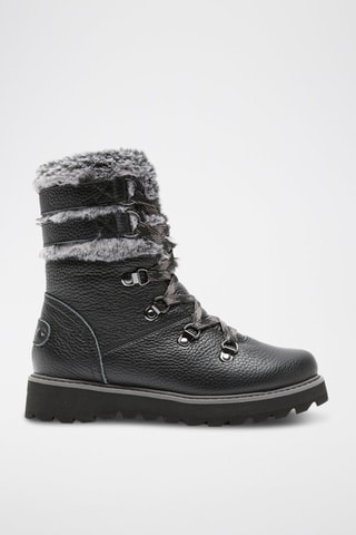 Bottines fourrées en cuir - Noir - Roxy