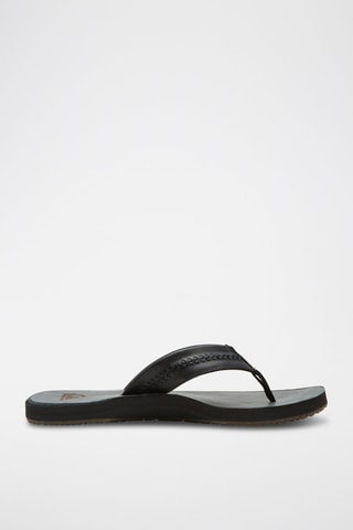 Tongs en cuir - Noir - Quiksilver