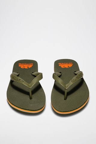Slippers - Donkergroen Sundek