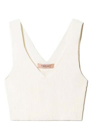 Crop Top - Wit - Twin Set