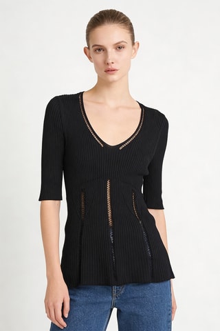 Top - Zwart - Twin Set