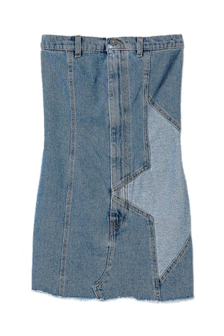 Strapless Spijkerjurk - Blauw - Twin Set
