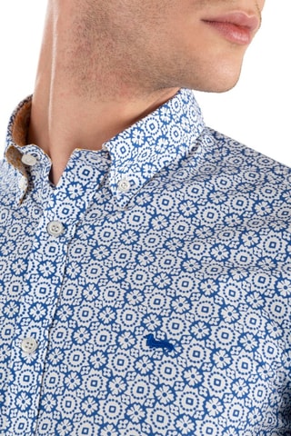 Overhemd - Blauw - Harmont & Blaine