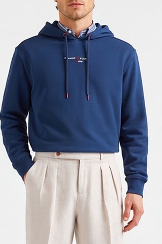 Sweater met Capuchon - Blauw - Harmont & Blaine