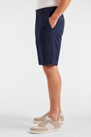 Linnen Short - Marineblauw - Harmont & Blaine