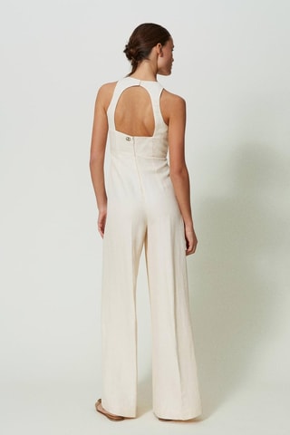 Mouwloze Jumpsuit - Ecru - Twin Set