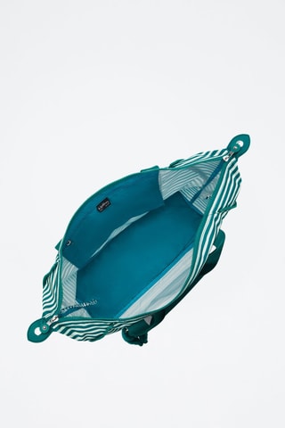 Sac porté épaule - Vert et blanc