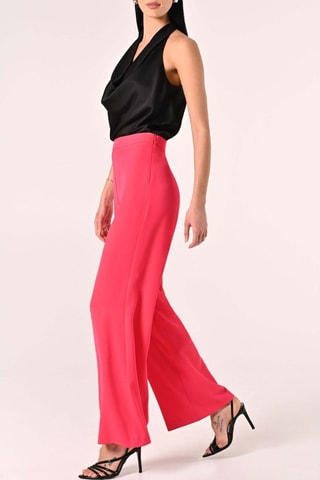 Pantalon taille haute - Fuchsia