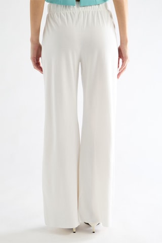 Pantalon taille haute - Blanc