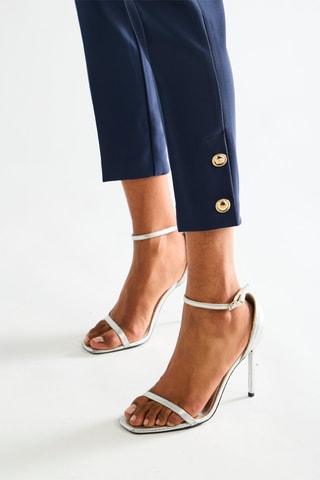 Pantalon taille haute - Bleu foncé
