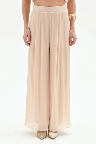 Pantalon palazzo - Beige 