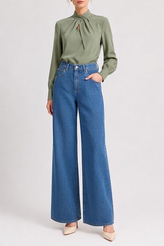 Jean wide legs - Bleu