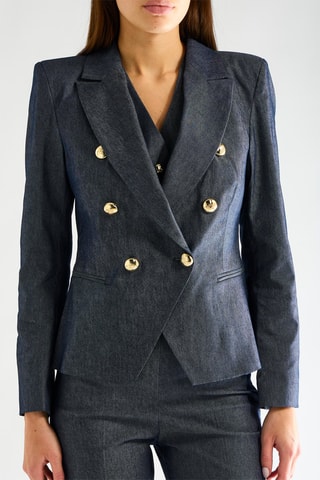 Veste en jean - Bleu marine