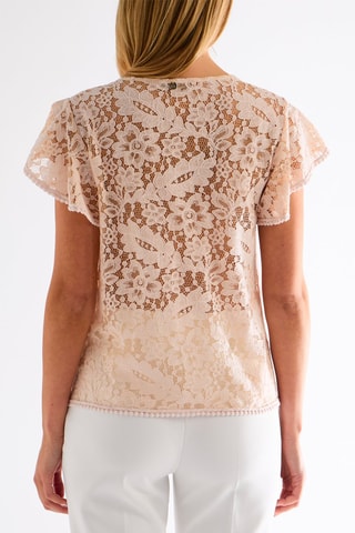 Top en dentelle - Rose