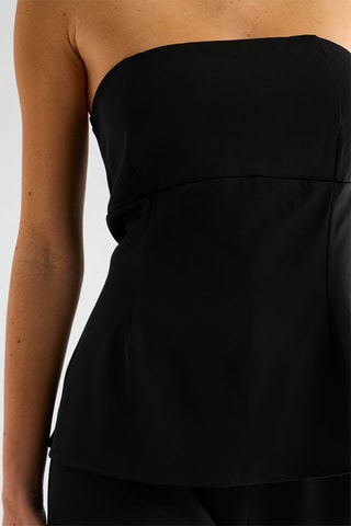 Top bustier - Noir