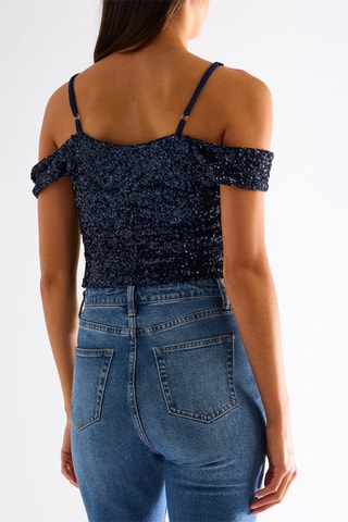 Top - Bleu marine