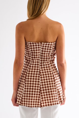 Top bustier - Marron foncé